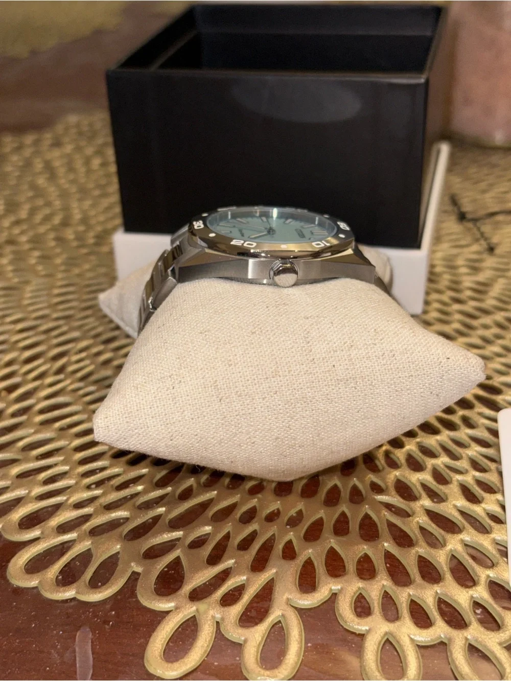 Citizen Men’s Silver Watch with Light Blue Dial
